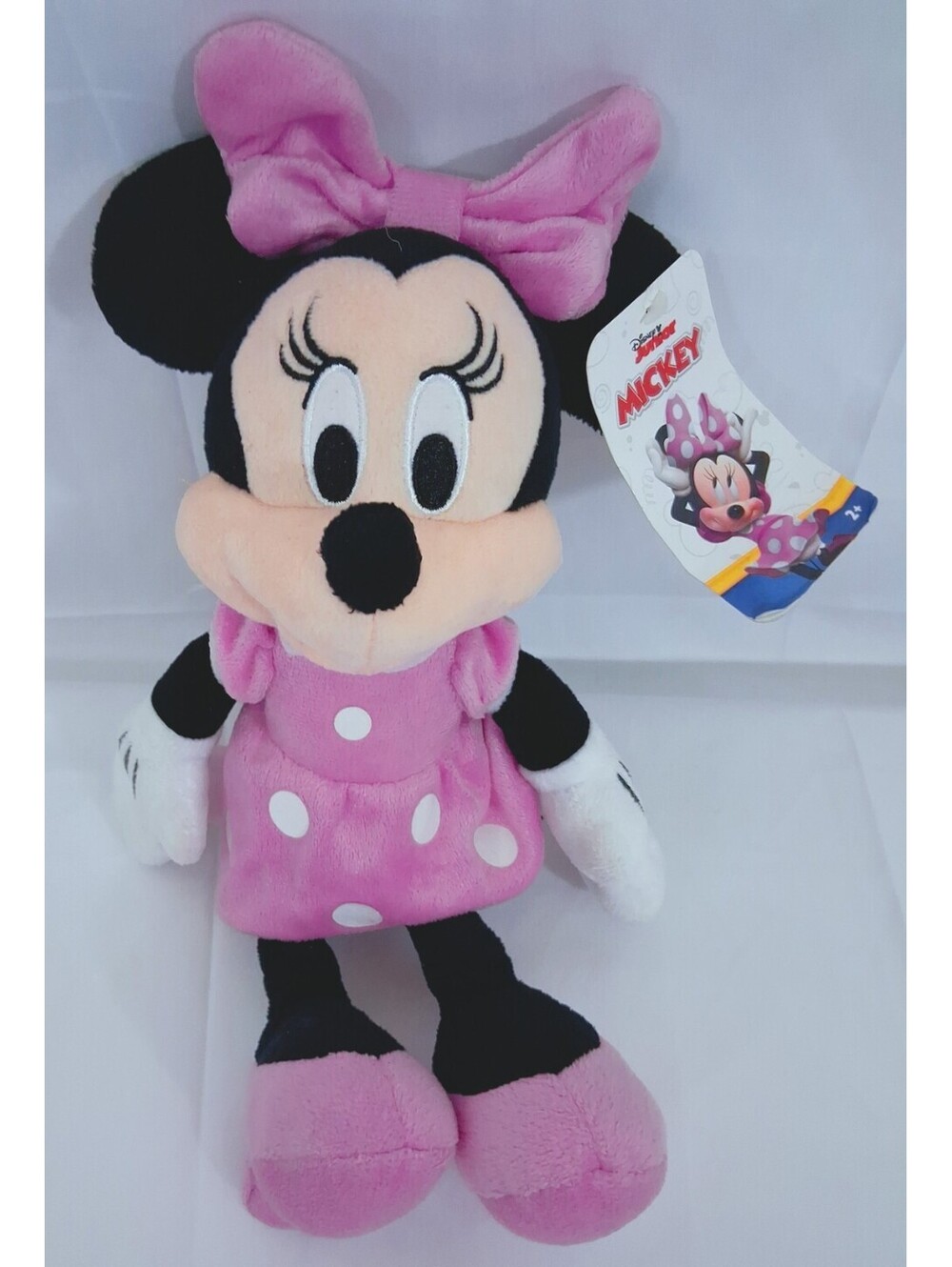 New Licensed Disney Minnie Mouse Jr 11”Plush Doll Stuffed Toy W Tags!!!
